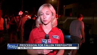 Processon For Fallen Firefighter