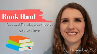 Personal Development Books // November Booktube Book Haul 2018