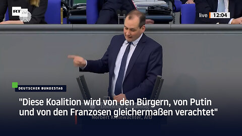 "Von Bürgern, von Putin, von Franzosen verachtet" – AfD-Abgeordneter rechnet mit Ampel ab