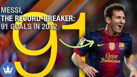 Messi Record Breaking 91 Goals in a Calendar Year Viral video 4K UHD
