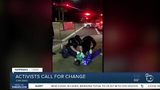 Activists calling for change after a man was tased by Carlsbad police