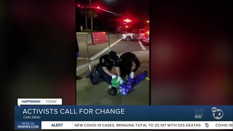 Activists calling for change after a man was tased by Carlsbad police