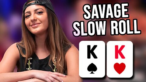 She Slow Rolled Pocket Kings For Cruel Fun | Poker Hand of the Day presented by BetRivers