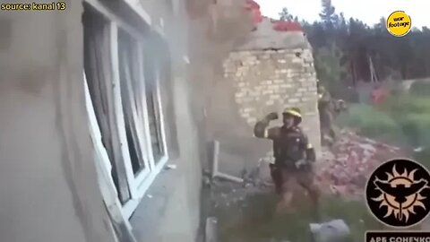 Ukraine forces attack a house in forest where Russians were hinding