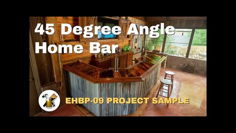 EHBP 09 45 Degree Corner Rustic Bar Project