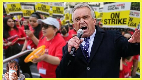 RFK Jr. JOINS LA Hotel STRIKE (clip)