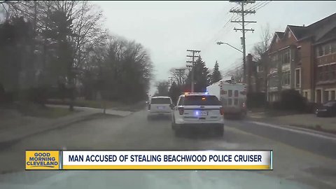 Man accused of stealing Beachwood police cruiser