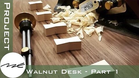 Making A Natural Edged Walnut Desk - Part 1/3