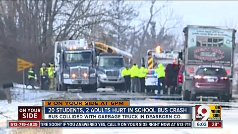 20 students hurt in Dearborn County bus crash