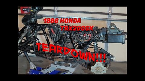 1986 Honda TRX200SX Teardown!!!