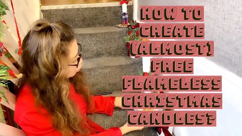 Easy (almost) free Flameless Christmas Candles ✅DIY✅