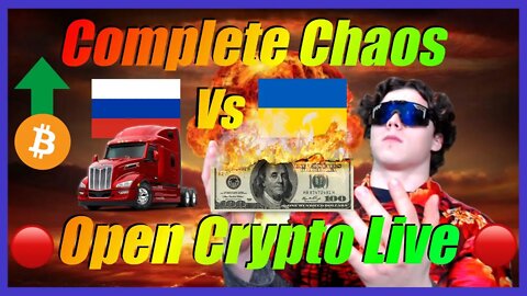 🔴 Crypto News Live 🔴 - Complete Global CHAOS! Ukraine Invasion! Russian Ruble CRUSHED & More!