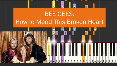 Bee Gees - How Can You Mend A Broken Heart (Keyboard and Organ Tutorial)