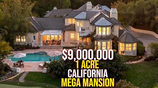 Inside $9,000,000 California 1 Acre Mega Mansion