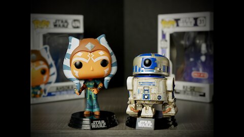 Funko POP - Ahsoka Gamestop Exclusive and R2-D2 Target Exclusive