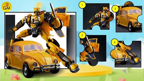 Wah keren ada mainan robot Transformers bernama Bumblebee, mainan anak