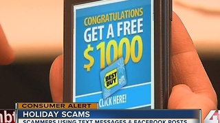 Holidays scams: Scammers using text messages & Facebook posts