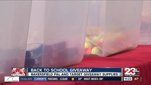 Bakersfield Police Activities League and Target partner up to give kids free school supplies