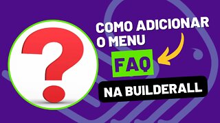 Como Criar FAQ de Perguntas Frequentes na BUILDERALL