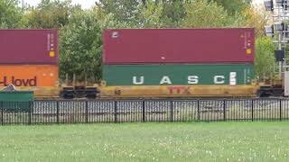 Canadian Pacific Q166 Intermodal Double-Stack Train from Fostoria, Ohio Part 1 October 11, 2020