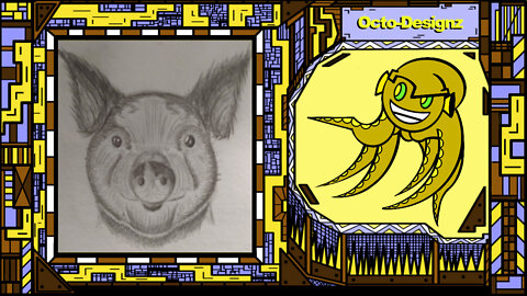 HOW I DRAW THE PIG FROM THE BEGINNING TO THE END!!! - Line Drawn...