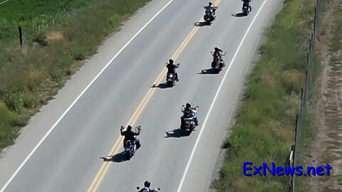 Motorcycles Roar for Santas Anonymous 35th Annual Ride From Kalamalka to Lumby