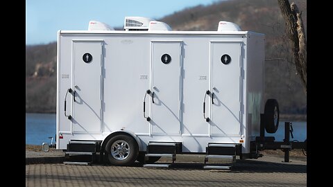 4 Stall Indy Luxury Restroom Trailer