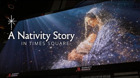 TIME SQUARE BILLBOARDS TAKEN OVER BY NATIVITY SCENE // CHRISTMAS SURPRISE