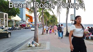 Walking Tour Of Beach Road, Pattaya, Thailand