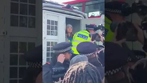 Greta Thunberg has just been "arrested" at "climate protest" in London