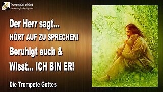 15.11.2010 🎺 Der Herr sagt... Hört auf zu sprechen, beruhigt euch und wisst, ICH BIN ER