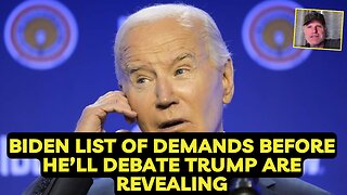 Biden List of Demands before he’ll debate Trump are revealing