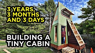 Building a DIY Tiny House A-Frame Cabin - 3 Years and Counting