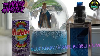 HUBBA BIG BUBBLES/ BLUE BERRY GRAPE E-LIQUID REVIEW #thevapinghamster#hubbabigbubbles#eliquidreview
