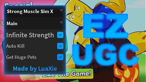 Roblox Strong Muscle Simulator X OP Script | Infinite Strength, Auto Kill, OP Huge Pets [EASY UGC]