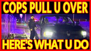 The Cops pulled me over! You KNOW YOUR RIGHTS, Detained, & Arrested by Cops, Use the Trifold Luke!