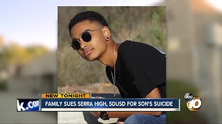 Family sues Serra High, SDUSD for son's suicide