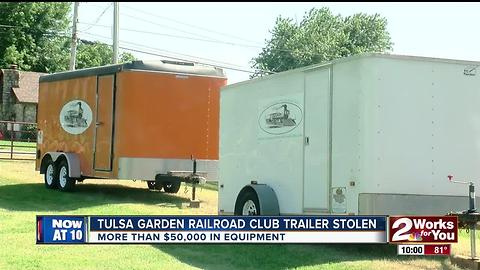 Tulsa Garden Railroad Club has equipment trailer stolen