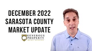 Sarasota County Real Estate Market Update December 2022 | Homes for Sale in Sarasota