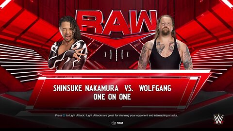 WWE 2k24 Shinsuke Nakamura vs Wolfgang