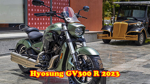 Hyosung GV300 R 2023 featured design of the Bobber series