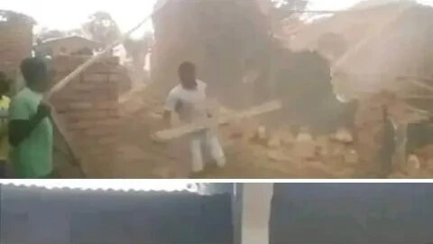 Man demolishes houses he built for his wife and her mother after she dumped him for another man.