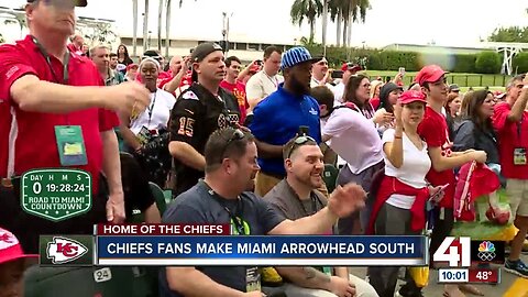 Chiefs fans make Miami Arrowhead south