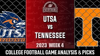 UTSA vs Tennessee Picks & Prediction Against the Spread 2023 College Football Analysis