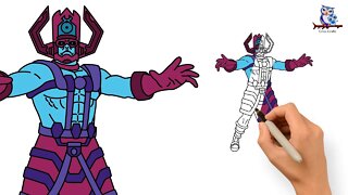 How to Draw Galactus Cosmic Entity Marvel - Art Tutorial