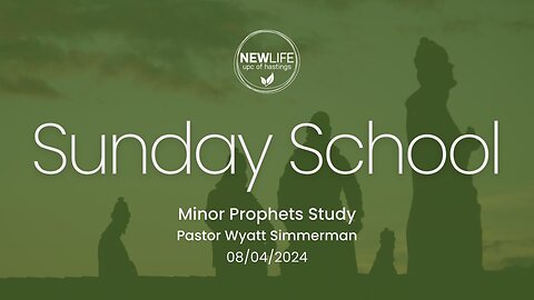 Minor Prophets Study - Joel 1
