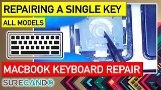 Repairing a Single individual key on MacBook Laptops using donor laptop.