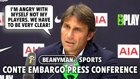 'I’m ANGRY WITH MYSELF not my players! Have to be very clear'| Tottenham v Newcastle | Conte Embargo