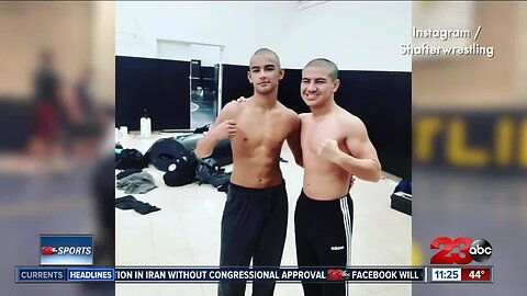 Local wrestlers shave heads to support one of their own