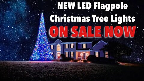 NEW LED Flagpole Christmas Tree Lights on SALE NOW 🎄🙌🏻